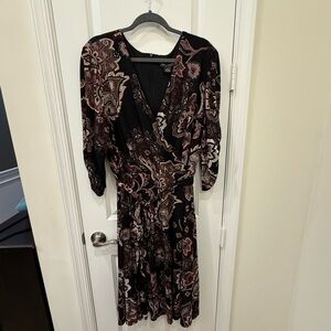 Jessica Howard Faux Wrap Midi Dress